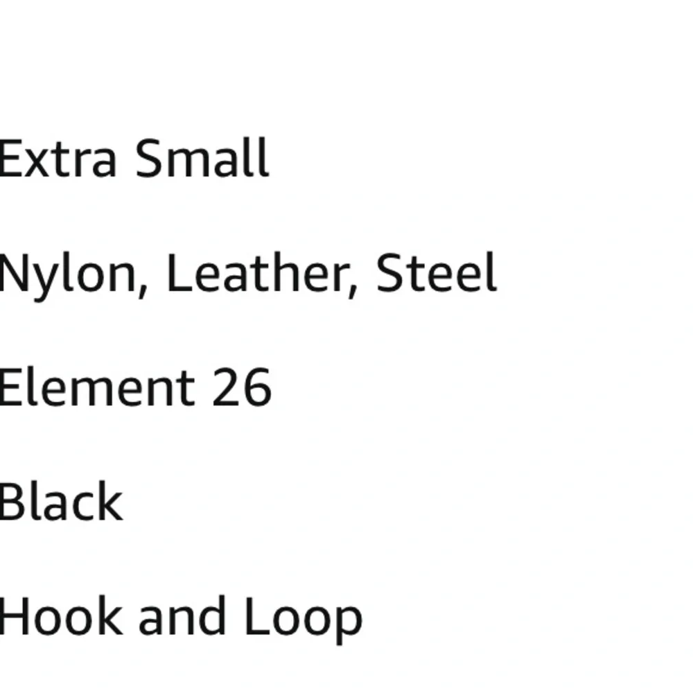 Element 26 Weightlifting Belt Black Leather XS - Picture 7 of 7